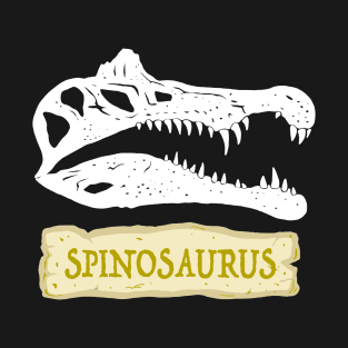 Spinosaurus Dinosaur Skull T-Shirt