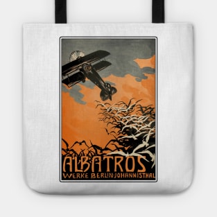 Albatros WWI German Aircraft Maker Advertising Poster Tote