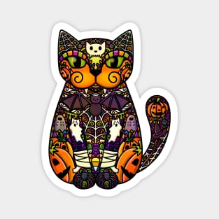 Halloween Cat Magnet