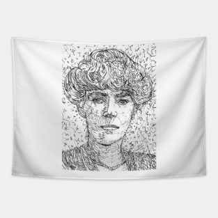 GERTRUDE BELL pencil portrait .1 Tapestry