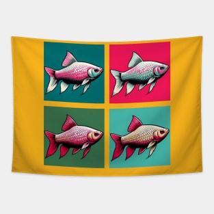 Pop Rosy Barb - Cool Aquarium Fish Tapestry