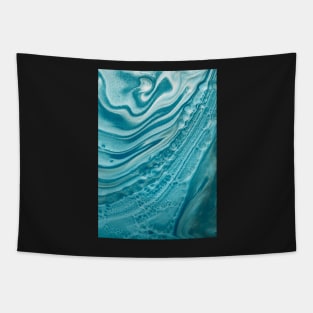 turquoise waves Tapestry