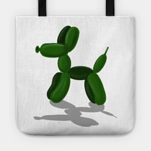 Emerald green balloon dog Tote