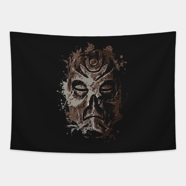 The Priest Mask Tapestry by TeruTeeSign