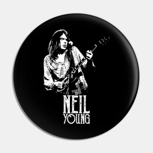 Young Neil - The White Stencil Pin