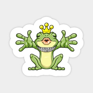 Kiss the beautiful frog king Magnet