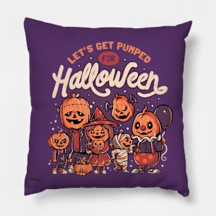 Pumped for Halloween - Cute Pumpkin Gift Pillow