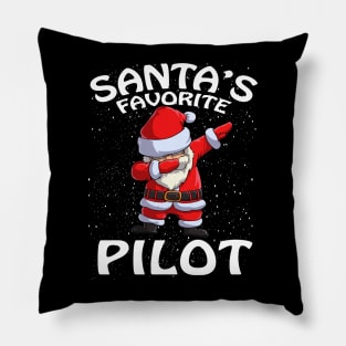 Santas Favorite Pilot Christmas Pillow