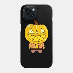 Yellow Zombie Pumpkin Man of Halloween Phone Case