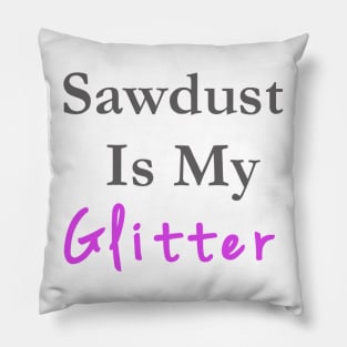 Sawdust & Glitter Purple Pillow