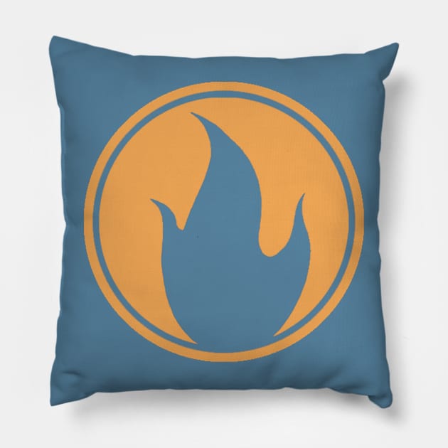 Team Fortress 2 - Blue Pyro Emblem Pillow by Reds94