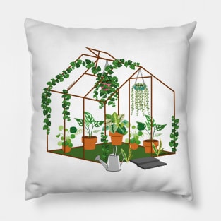 Greenhouse Art - Indoor Plants Pillow