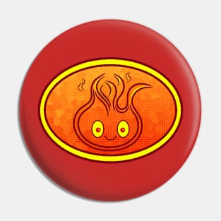 Smiling Flame Slime Logo 2 - Stitched Pin