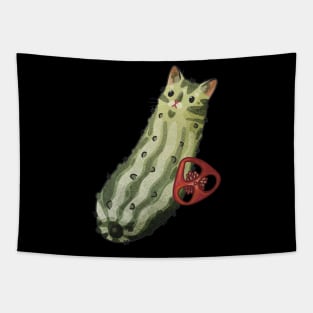 Spicy Cat Pickle Tapestry