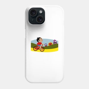 Riding A Bike Phone Case