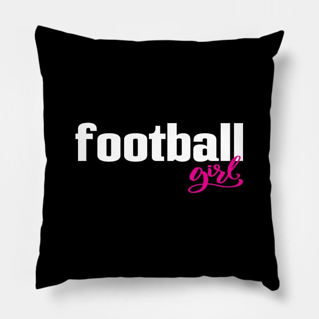 Football Girl Pillow by ProjectX23