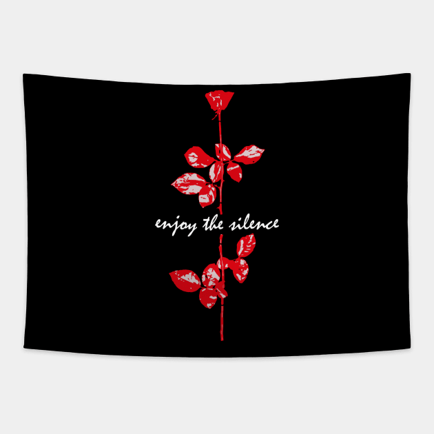 Enjoy The Silence - Red Tapestry by GermanStreetwear