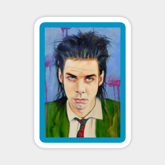 Nick cave Magnet by kathyarchbold