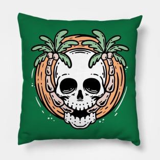 Skull Paradise Pillow