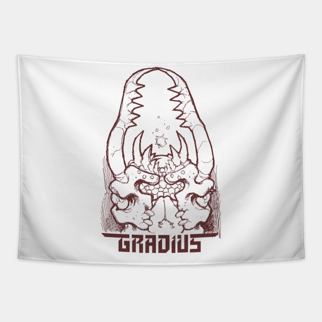 Gradius 3 sketch Tapestry by dposhirts