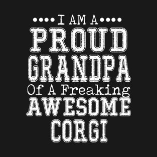 Proud Grandpa Of An Awesome Corgi T-Shirt