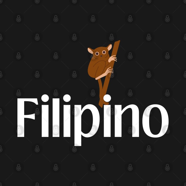 tarsier Pinoy Pride  w/ Filipino word by CatheBelan