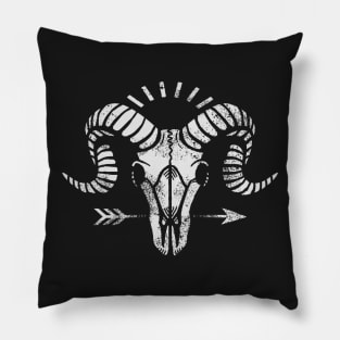 Goat Skull Pillow