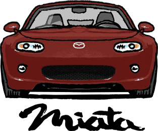 MX5 Miata NC1 Copper Red Magnet