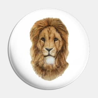 Lion portrait Pin