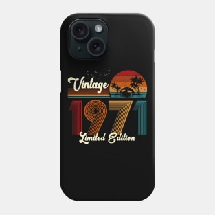 Vintage 1971 Shirt Limited Edition 49th Birthday Gift Phone Case