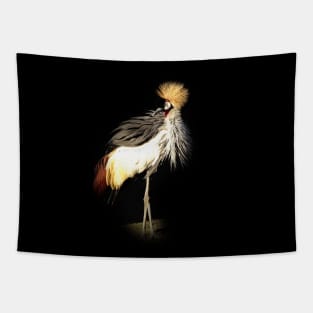 Grey crowned crane Tapestry