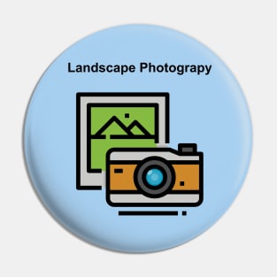 A colorful graphic of landscape photography Pin