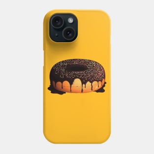 Chocolate Covered Donut With Sprinkles Phone Case