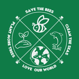Earth Day - Save The Bees Plant More Trees T-Shirt
