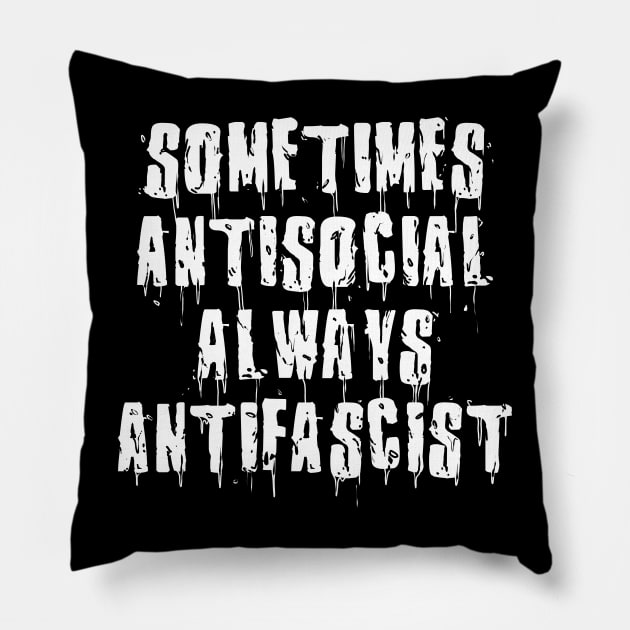 Antifascist Pillow by DesecrateART