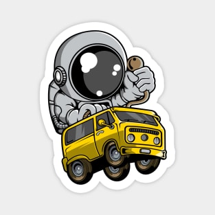 Astronaut Car Racer Magnet