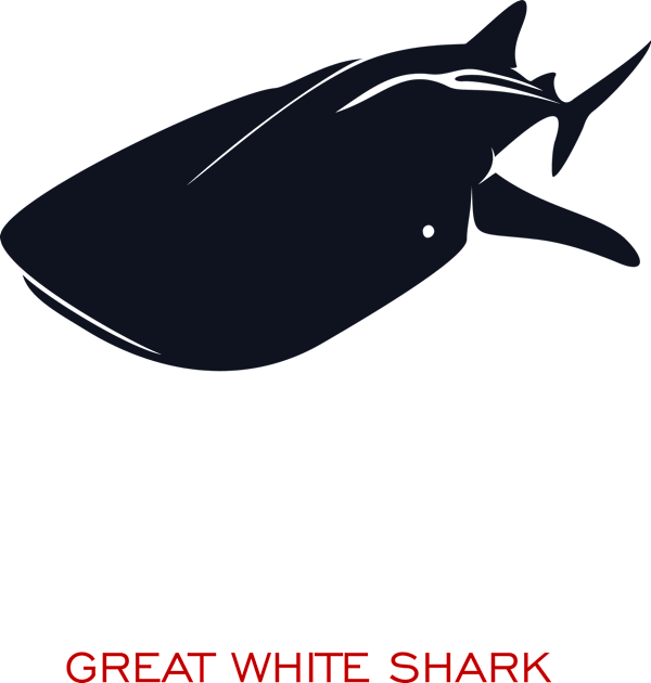 Great white shark Kids T-Shirt by masha
