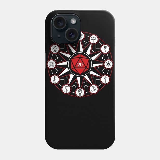 D20 Star - United We Stand - D&D Phone Case by RetroReview