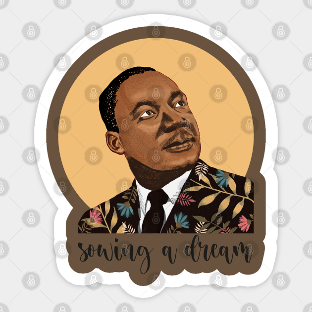 Martin Luther King Portrait - Mlk Jr - Sticker