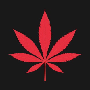 Pink Weed Leaf T-Shirt