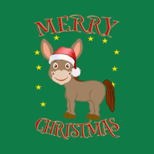 Merry Christmas Santa Baby Donkey T-Shirt