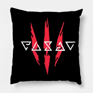 Witcher Logo and Signs Pillow