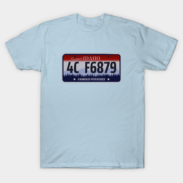 Discover Idaho License Plate - Idaho State - T-Shirt