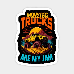 Monster Truck are my Jam Funny Magnet