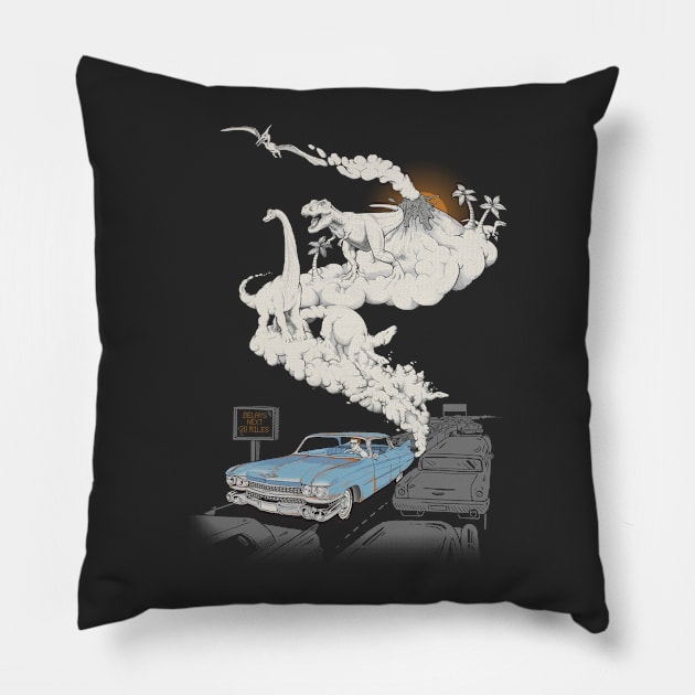 Fossils Refueled Pillow by Made With Awesome