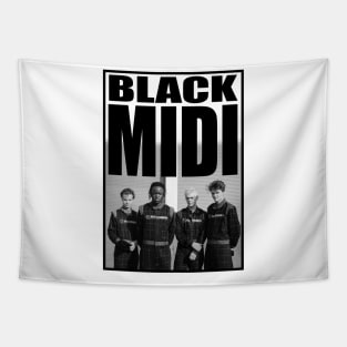 BLACK MIDI ART Tapestry