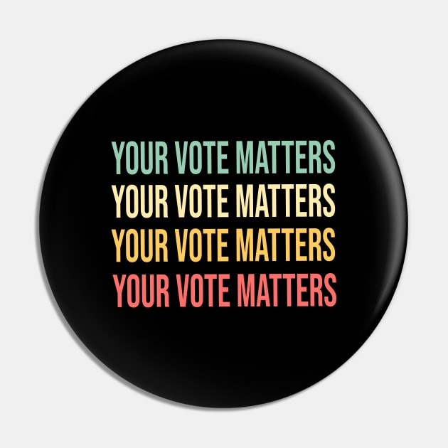 your vote matters Voice Essential Pin by Formoon