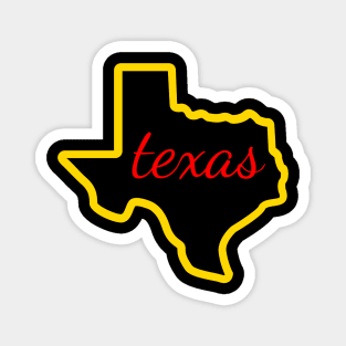 State of Texas Map Magnet