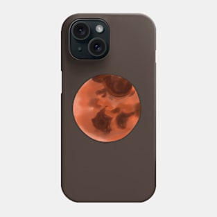 brown abstract Phone Case