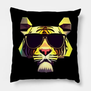 Tiger in Sunglasses Pillow